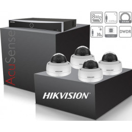 Kamerový set NVR s Poe, +4x IP kamera-HIKVISION-DS-2CD2183G2-LIS2U-8MP-IP-AcuSense-Smart IR-UHD4K-IR30m