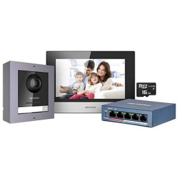 Hikvision DS-KIS602-IP set, 2MPx, PoE, WIFI, 2x výstup - Prístupové...