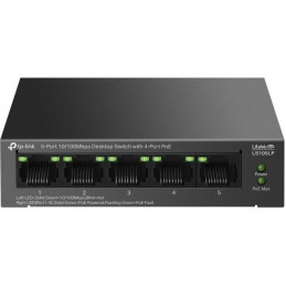 TP-LINK LS105LP 4× 10/100 Mbps-PoE switch - 41W - Sieťové produkty