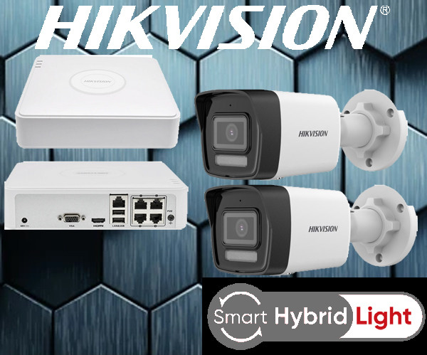 IP-KAMERA DS-2CD1043G2-LIU(2.8MM)PL Smart Hybrid Light... - Kameror med belysning med vitt ljus