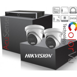 Kamerový set NVR s Poe, +2x IP kamera-HIKVISION-DS-2CD2387G2H-LIU-8MP-IP-AcuSense+ColorVU Smart IR40m