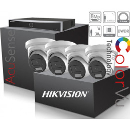 Kamerový set NVR s Poe, +4x IP kamera-HIKVISION-DS-2CD2387G2H-LIU-8MP-IP-AcuSense+ColorVU-smart IR40m