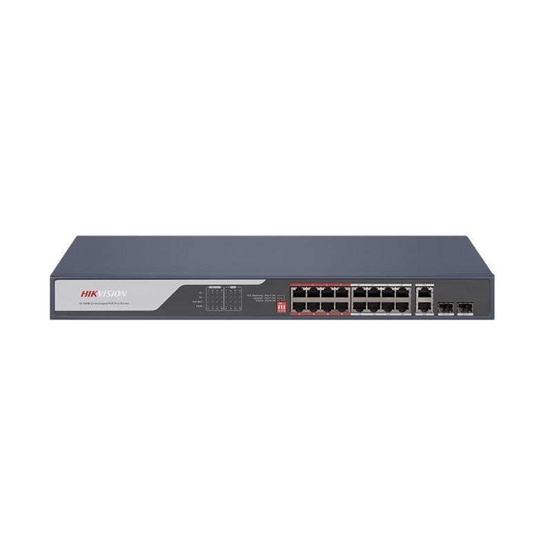 DS-3E0318P-E Best HIKVISION DS-3E0318P-E-(C) -16× 10/100 Mbps-PoE switch - 130W from alarmsystemy at only 191,96 €