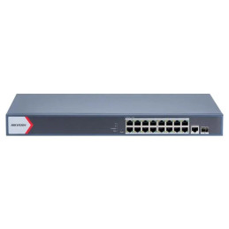 HIKVISION DS-3E1518P-EI/M -16× 1Gbit -PoE switch-130W - Sieťové pro...