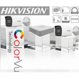 Kamerový set NCR s PoE+2x IP kamera-HIKVISION-DS-2CD1027G2H-LIU-ColorVu,2MP/FULL HD-IR30m