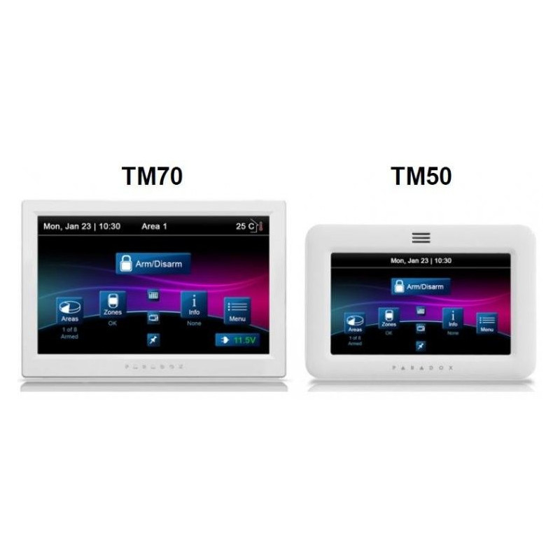 Paradox TM70 dotyková 7" farebná klávesnica