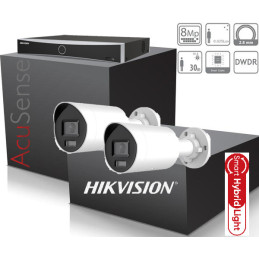 Kamerový set NVR s Poe, +2x IP kamera-HIKVISION-DS-2CD2083G2-LI2U-8MP-AcuSense+ Smart IR40m