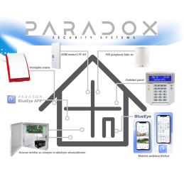 Alarm do domu-set Paradox SP4000/4xPIR +K32LCD+GSM LTE 4G-PCS265V8 ...