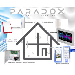 Alarm do domu-set Paradox SP4000/8xPIR +TM50LCD+GSM LTE 4G-PCS265V8...