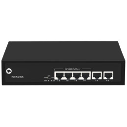 NSP-104F02F-65M -4× 10/100 Mbps-PoE switch, 65W, 2x Uplink - Sieťov...
