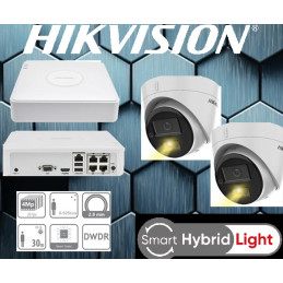 Kamerový set NVR s Poe+2x IP kamera-HIKVISION-DS-2CD1343G2-LIU, 4MP/UHD2K-Smart IR30m