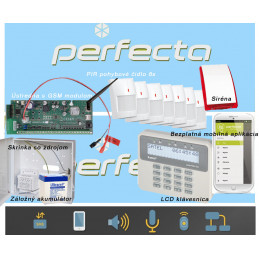 SET-SATEL PERFECTA/8+LCD+GSM - Inteligentný alarm drôtový COMFORT