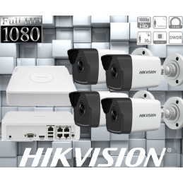 Kamerový set-NVR s PoE+4x IP kamera-HIKVISION-DS-2CD1021-I, 2MP/FULL HD-IR30m